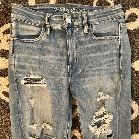 AE super stretch X skinny jeans - size 4 Long - Picture 3 of 6